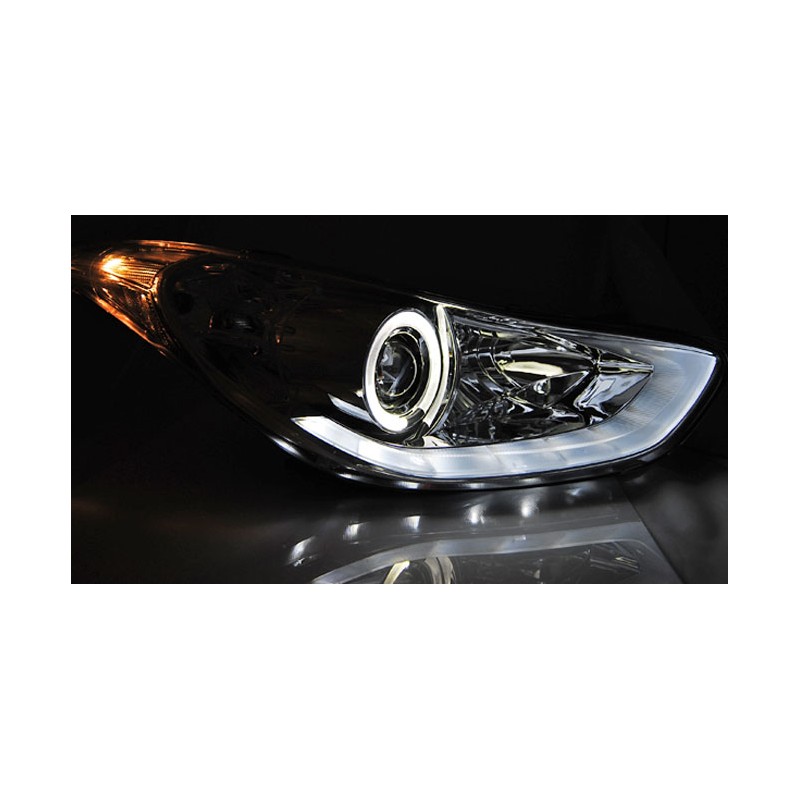 HYUNDAI ELANTRA 11.10-15 FEUX DE JOUR CHROME LED HYUNDAI ELANTRA 11.10-15 FEUX DE JOUR CHROME LED