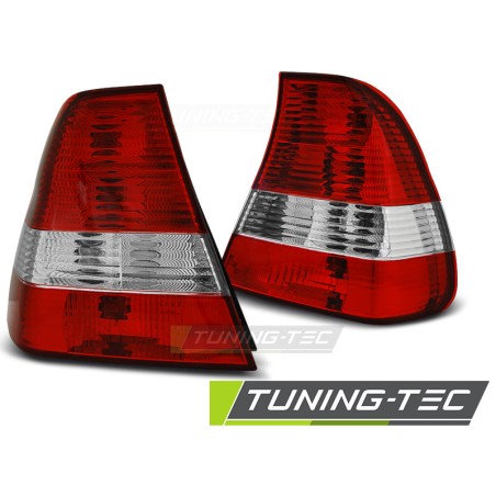 Feux arrière rouge blanc pour BMW E46 06.01-12.04 Compact Feux arrière rouge blanc pour BMW E46 06.01-12.04 Compact