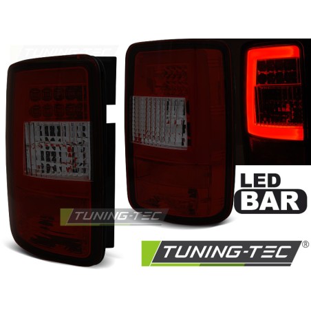Feux arrière LED BAR rouge fumé pour VW CADDY 03-03.14 Feux arrière LED BAR rouge fumé pour VW CADDY 03-03.14