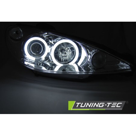 PEUGEOT 206 02- ANGEL EYES CHROME CCFL