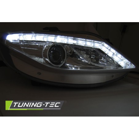 PHARES DIURNES CHROME avec INDICATEUR LED pour SEAT IBIZA 6J 06.08-12