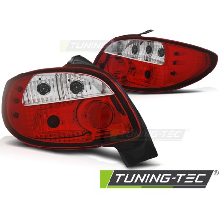 PEUGEOT 206 10.98- ROUGE BLANC PEUGEOT 206 10.98- ROUGE BLANC