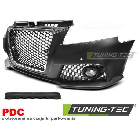 Pare-chocs avant sport chrome noir PDC pour AUDI A3 08-12 Pare-chocs avant sport chrome noir PDC pour AUDI A3 08-12