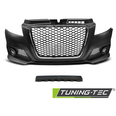 Pare-chocs avant sport chrome noir compatible AUDI A3 08-12 Pare-chocs avant sport chrome noir compatible AUDI A3 08-12