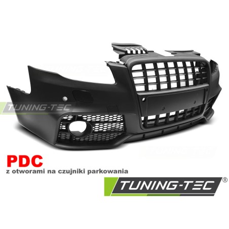 Pare-chocs avant sport noir PDC pour AUDI A4 04-08 Pare-chocs avant sport noir PDC pour AUDI A4 04-08