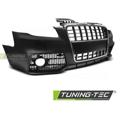 Pare-chocs avant sport chrome noir compatible AUDI A4 04-08 Pare-chocs avant sport chrome noir compatible AUDI A4 04-08