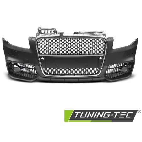 Pare-chocs avant sport chrome noir PDC compatible AUDI A4 04-08 Pare-chocs avant sport chrome noir PDC compatible AUDI A4 04-08