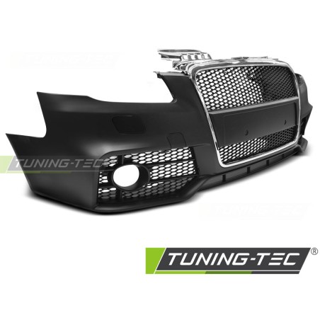 Pare-chocs avant sport chrome noir compatible AUDI A4 04-08 Pare-chocs avant sport chrome noir compatible AUDI A4 04-08