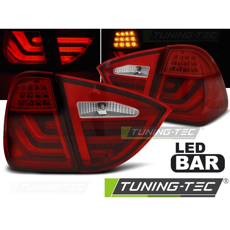 Feux arrière LED BAR rouges compatibles BMW E91 05-08 Feux arrière LED BAR rouges compatibles BMW E91 05-08