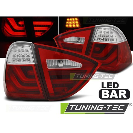 Feux arrière LED BAR rouge blanc pour BMW E91 05-08