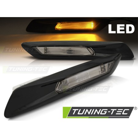Clignotant latéral noir brillant LED compatible BMW F10/F11 10-13 Clignotant latéral noir brillant LED compatible BMW F10/F11 10-13