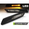 Clignotant latéral noir brillant LED compatible BMW F10/F11 10-13 Clignotant latéral noir brillant LED compatible BMW F10/F11 10-13