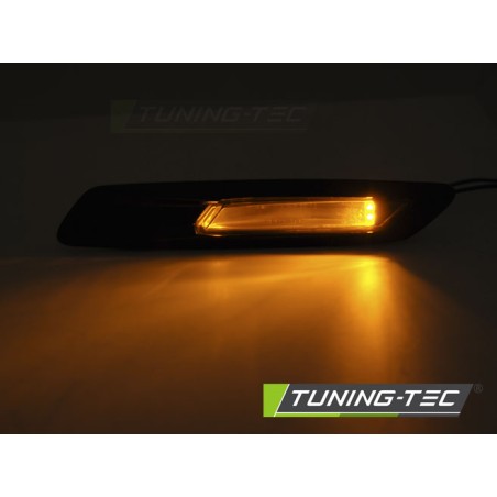 Clignotant latéral noir brillant LED compatible BMW F10/F11 10-13 Clignotant latéral noir brillant LED compatible BMW F10/F11 10-13
