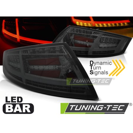 Feux arrière LED BAR fumés compatibles AUDI TT 04.06-02.14