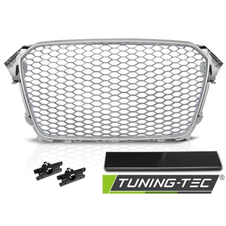 Grille Sport Argent pour AUDI A4 (B8) 11.11-15