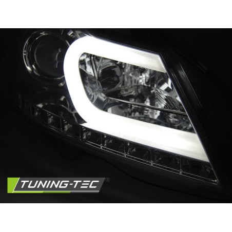 Phares TUBE LIGHT Chrome pour MERCEDES W204 11-14