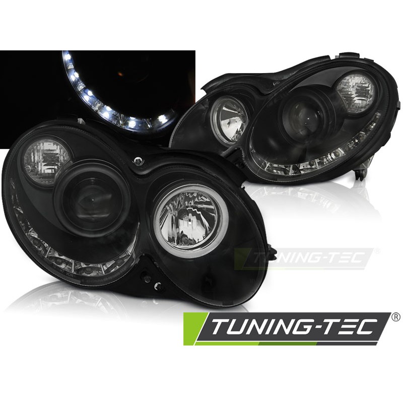 Phares Daylight Noir pour MERCEDES CLK W209 03-10 Phares Daylight Noir pour MERCEDES CLK W209 03-10