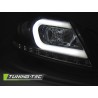 Phares TUBE LIGHT noirs pour MERCEDES W204 11-14 Phares TUBE LIGHT noirs pour MERCEDES W204 11-14