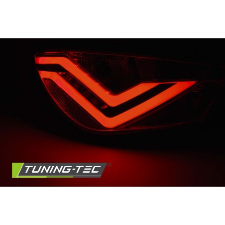 Feux arrière LED BAR rouge fumé pour SEAT IBIZA 6J 3D 06.08-12