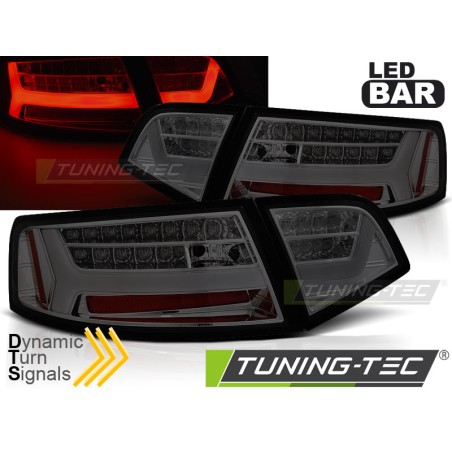 Feux arrière à LED séquentiels fumés pour AUDI A6 08-11 berline Feux arrière à LED séquentiels fumés pour AUDI A6 08-11 berline