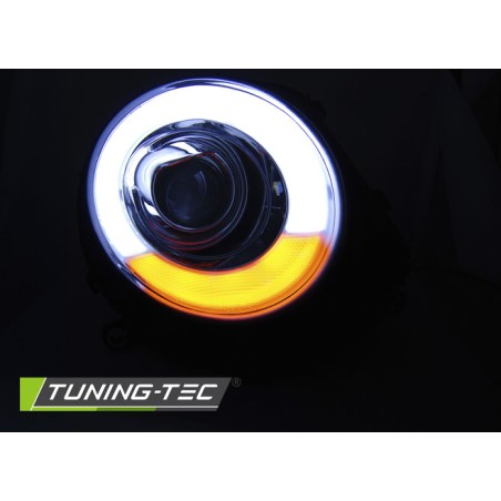 PHARES TUBE LIGHT NOIR pour BMW MINI (COOPER) 06-14