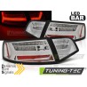 Feux arrière LED BAR chromés séquentiels pour AUDI A6 08-11 berline Feux arrière LED BAR chromés séquentiels pour AUDI A6 08-11 berline