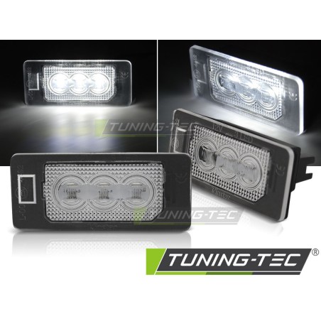 Feux de plaque LED 3xLED compatibles avec VW Golf VI Variant / Jetta VI / Passat B6, B7 Variant / Sharan II avec Canbus Feux de plaque LED 3xLED compatibles avec VW Golf VI Variant / Jetta VI / Passat B6, B7 Variant / Sharan II avec Canbus