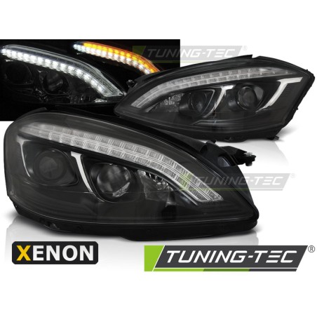 Phares Xénon Daylight Noir pour MERCEDES W221 05-09