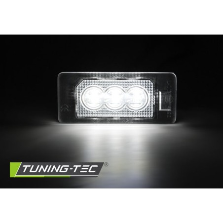 ÉCLAIRAGE LED 3x PLAQUE TRANSPARENT compatible BMW E90 / F30 / F32 / E39 / E60 / F10 / X3 / X5 / X6 ÉCLAIRAGE LED 3x PLAQUE TRANSPARENT compatible BMW E90 / F30 / F32 / E39 / E60 / F10 / X3 / X5 / X6