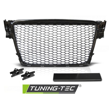 Grille Sport Noir Brillant pour AUDI A4 B8 08-11 Grille Sport Noir Brillant pour AUDI A4 B8 08-11