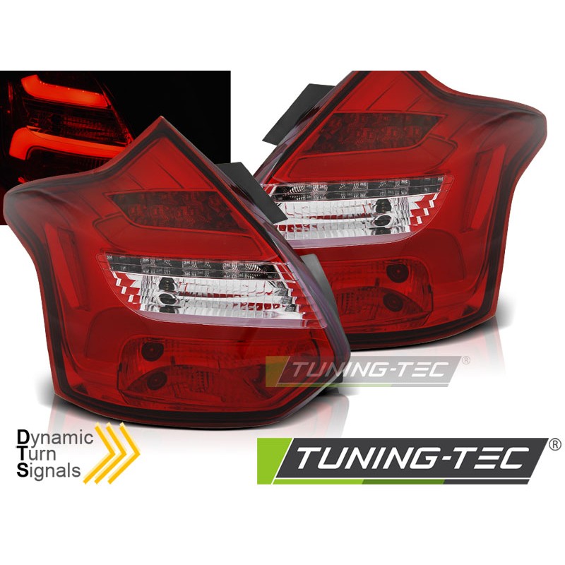 FORD FOCUS 3 11-10.14 HATCHBACK BARRE LED ROUGE BLANC INDICATEUR SÉQUENTIEL FORD FOCUS 3 11-10.14 HATCHBACK BARRE LED ROUGE BLANC INDICATEUR SÉQUENTIEL