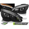 Feux avant TUBE LIGHT noir pour MERCEDES W204 07-10 Feux avant TUBE LIGHT noir pour MERCEDES W204 07-10