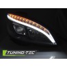 Feux avant TUBE LIGHT noir pour MERCEDES W204 07-10 Feux avant TUBE LIGHT noir pour MERCEDES W204 07-10