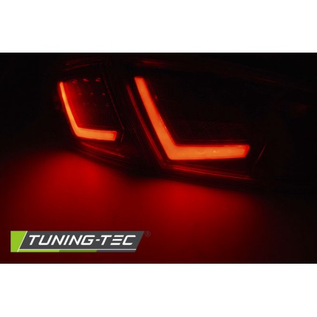 Feux arrière LED BAR rouge fumé pour SEAT LEON 03.09-12