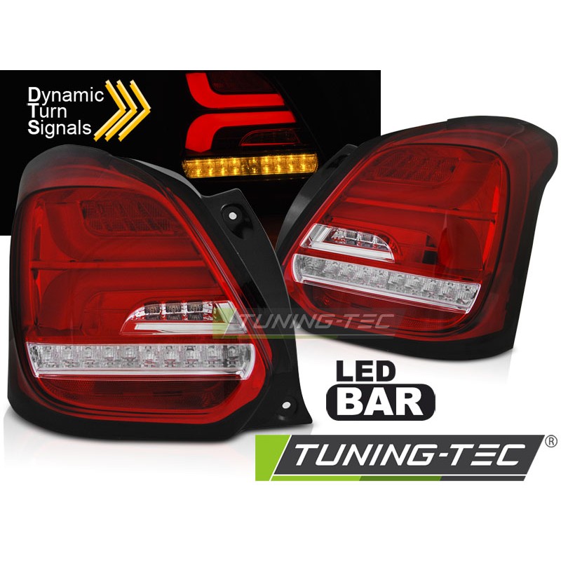 SUZUKI SWIFT VI 17- LED Rouge Blanc Séquentiel SUZUKI SWIFT VI 17- LED Rouge Blanc Séquentiel