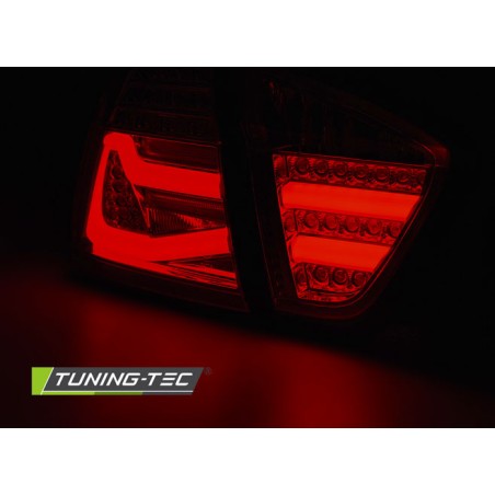 Feux arrière LED BAR rouge fumé pour BMW E90 03.05-08.08