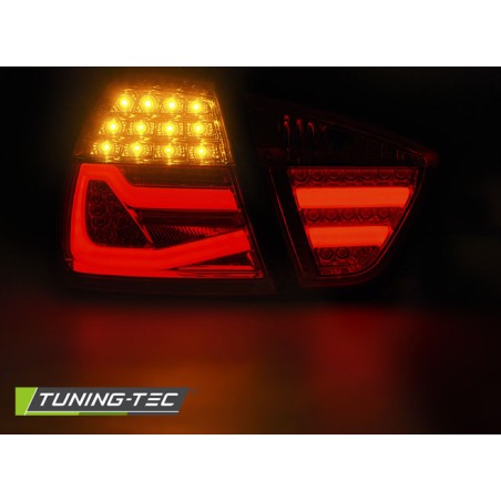 Feux arrière LED BAR rouge fumé pour BMW E90 03.05-08.08