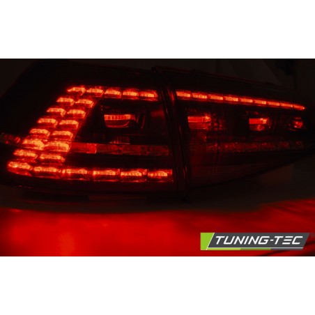 Feux arrière LED sport rouge fumé séquentiel pour VW Golf 7 13-17