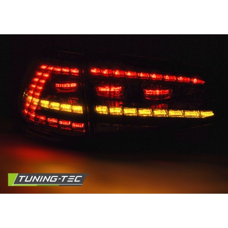 Feux arrière LED sport rouge fumé séquentiel pour VW Golf 7 13-17