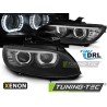 Phares Xénon Angel Eyes LED Noir pour BMW E92/E93 06-10 Phares Xénon Angel Eyes LED Noir pour BMW E92/E93 06-10