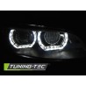 Phares Xénon Angel Eyes LED Noir pour BMW E92/E93 06-10 Phares Xénon Angel Eyes LED Noir pour BMW E92/E93 06-10