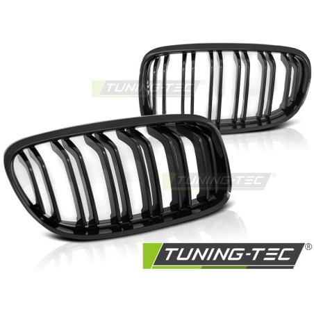 Grille noire brillante double barre look sport compatible BMW E90 / E91 LCI 09-