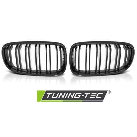 Grille noire brillante double barre look sport compatible BMW E90 / E91 LCI 09-