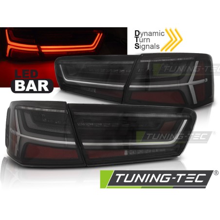 Feux arrière à LED séquentiels fumés pour AUDI A6 C7 11-14 Limousine Feux arrière à LED séquentiels fumés pour AUDI A6 C7 11-14 Limousine