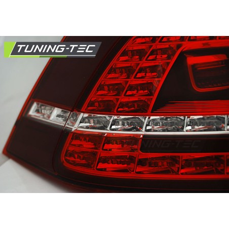 Feux arrière LED sport rouge blanc séquentiel pour VW Golf 7 13-17