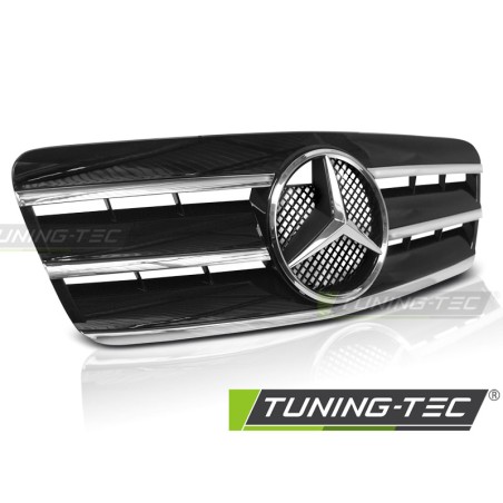 Grille sport noir chrome compatible Mercedes CLK W208 96-02