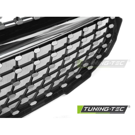 Grille Sport Noir Brillant Chrome compatible Mercedes W205 14-18