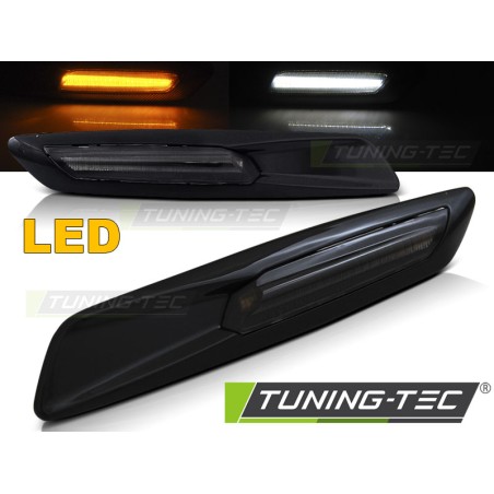 Clignotant latéral fumé noir brillant LED style F10 compatible BMW E60/E90/E92/E82 Clignotant latéral fumé noir brillant LED style F10 compatible BMW E60/E90/E92/E82