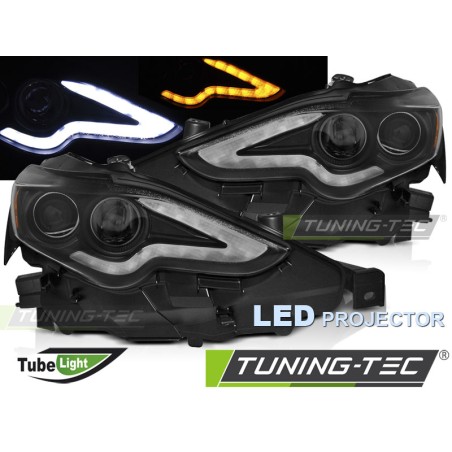 Projecteur LED Tube Noir pour LEXUS IS 13-16 Projecteur LED Tube Noir pour LEXUS IS 13-16