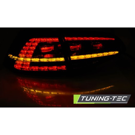 Feux arrière LED sport rouge fumé séquentiel pour VW Golf 7 2013-2017 Feux arrière LED sport rouge fumé séquentiel pour VW Golf 7 2013-2017